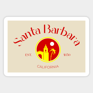 Santa Barbara City California Print Magnet